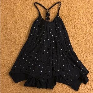 Sky Dark Blue Tank Top